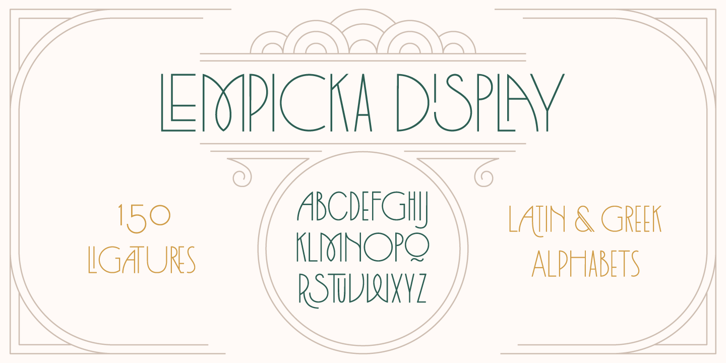 Przykładowa czcionka Lempicka #9